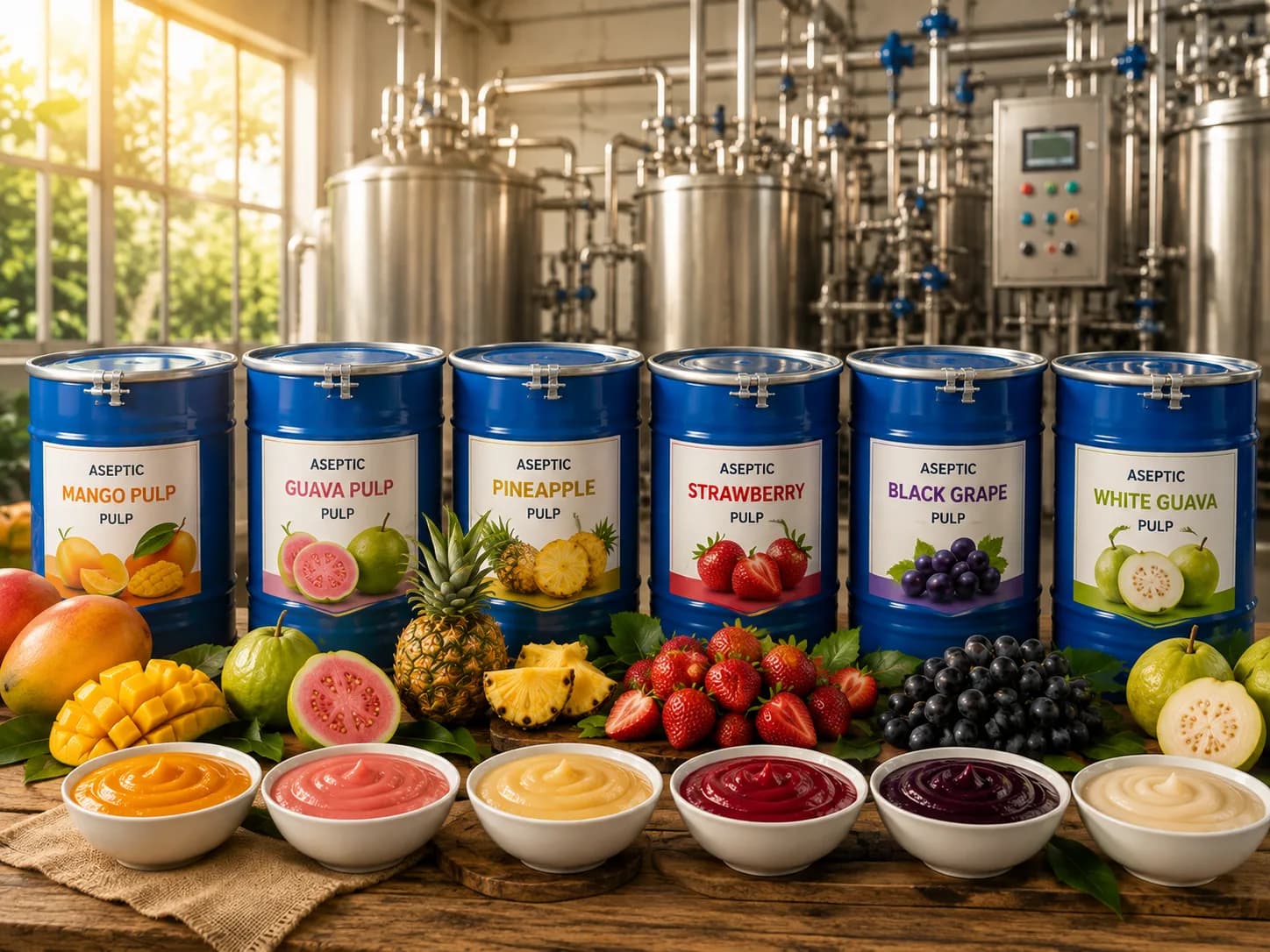 Aseptic Fruit Pulp & Concentrates