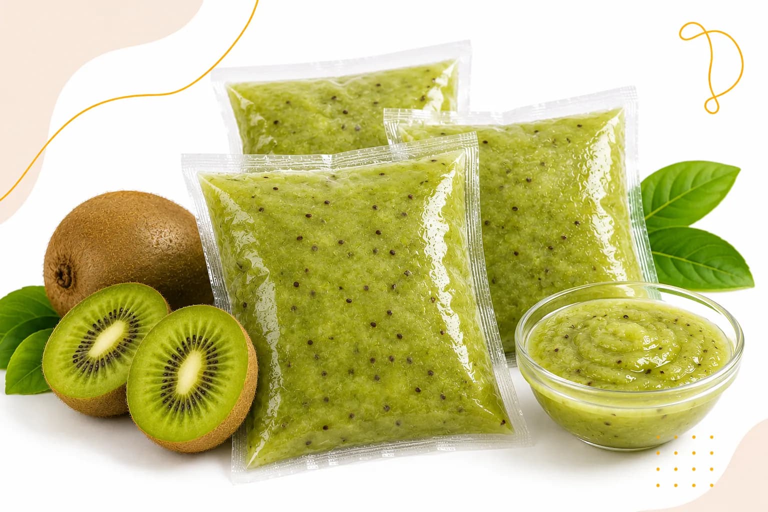 Frozen Kiwi Pulp