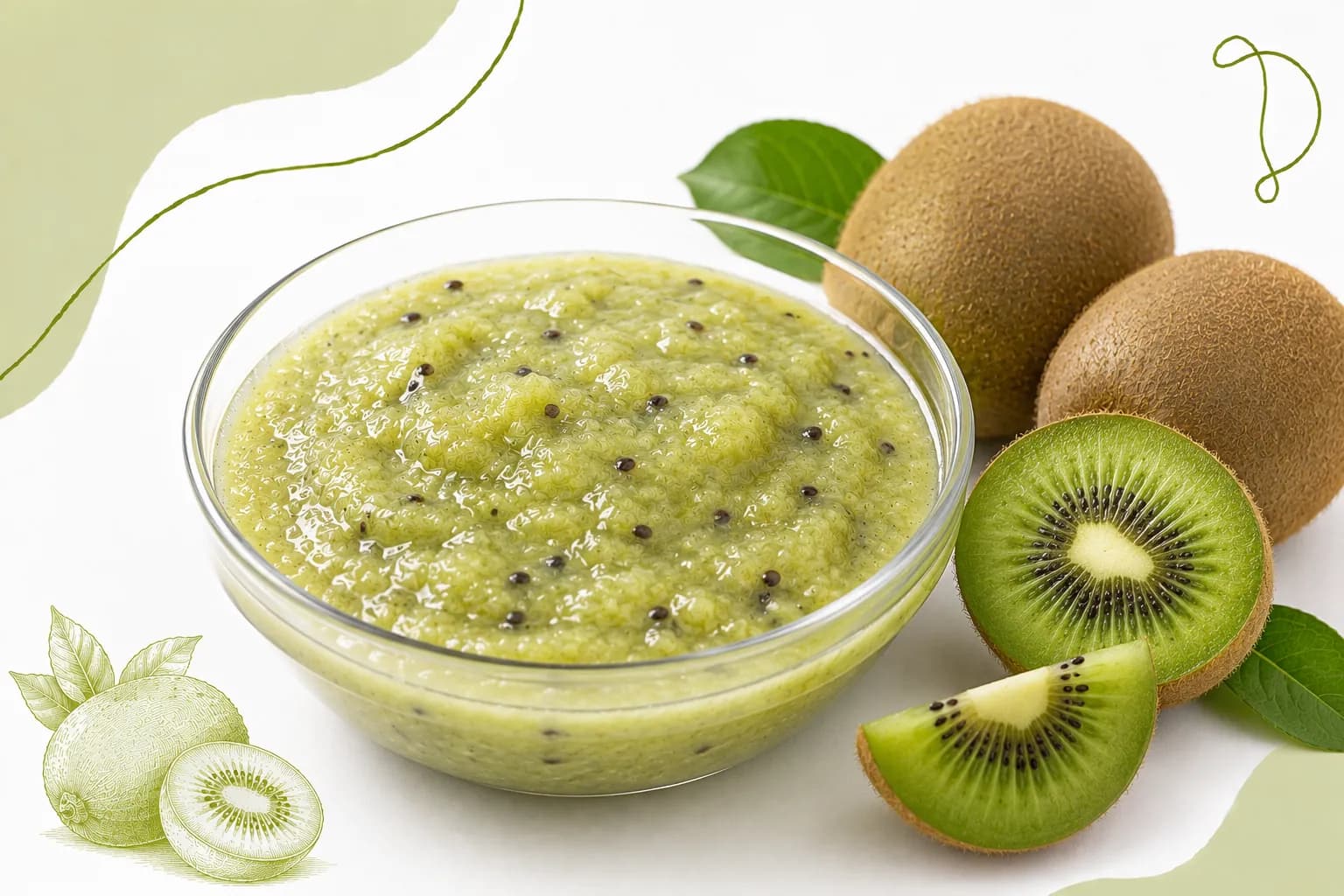Sulphited Kiwi Pulp