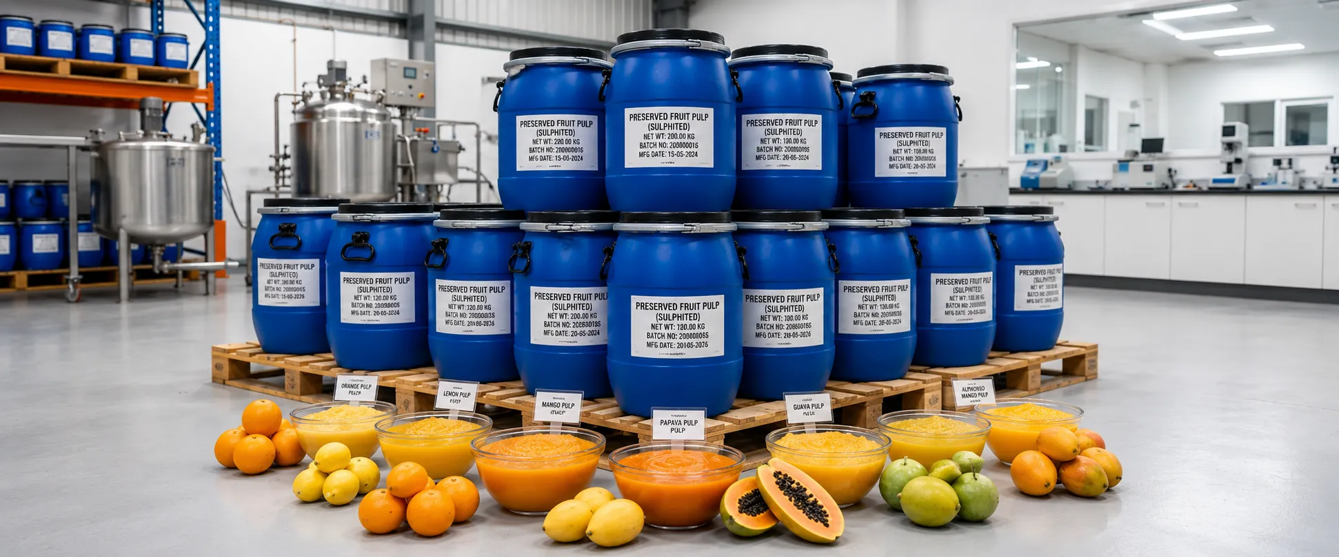 Sulphited Fruit Pulps