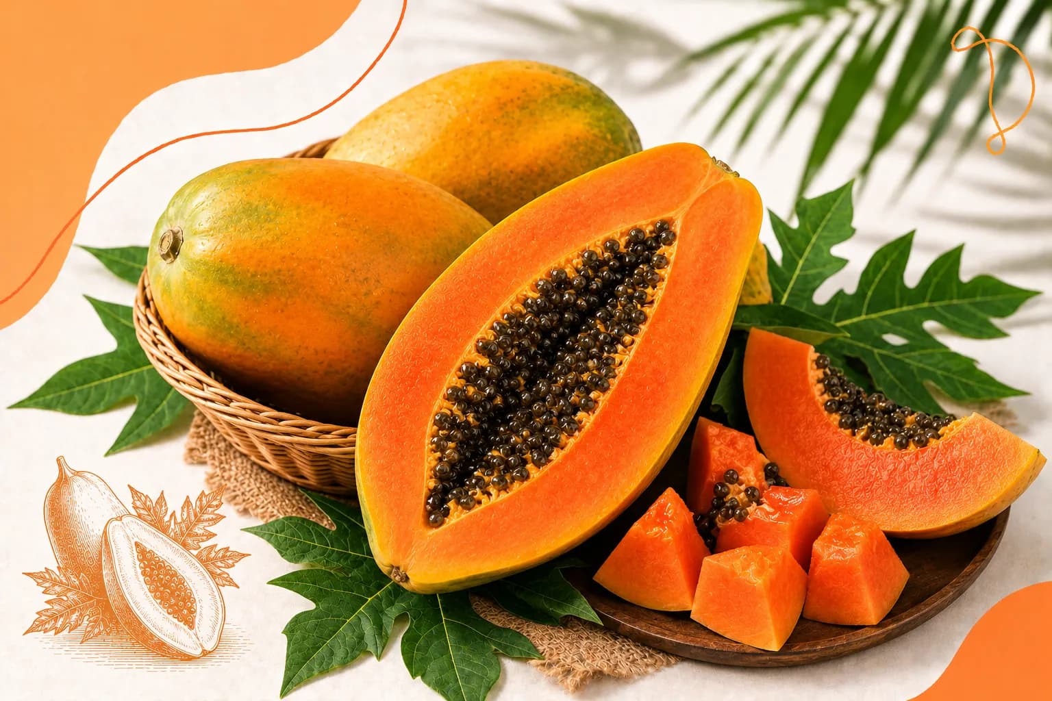 Fresh Papaya & Tropical Harvest