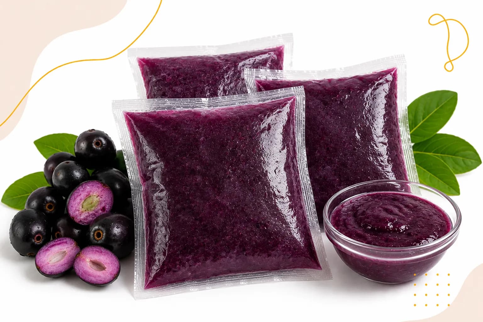 Frozen Jamun Pulp - Bulk Export Packaging & Technical Specifications