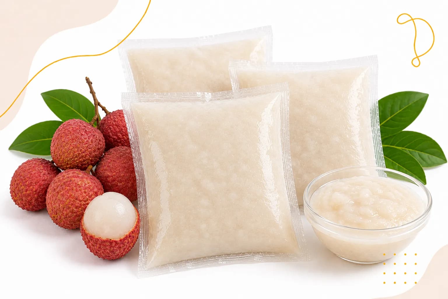 Frozen Litchie Pulp - Bulk Export Packaging & Technical Specifications