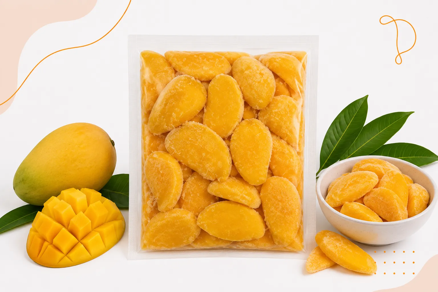 Frozen Totapuri Mango Slices