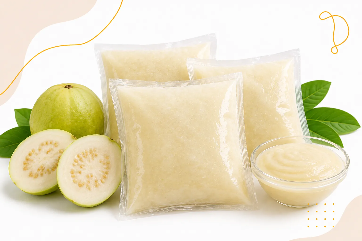Frozen White Guava Pulp
