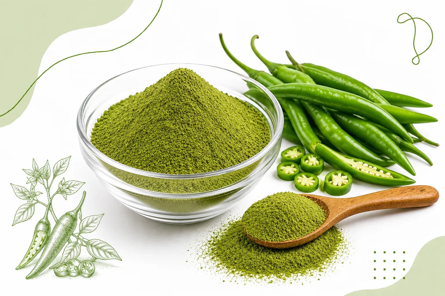 SD Green Chilli Powder
