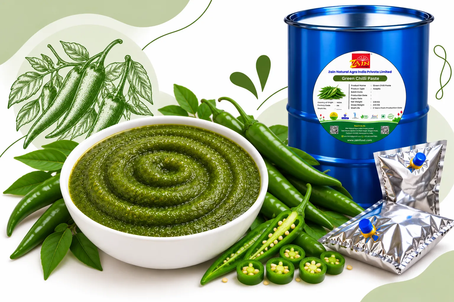 Green Chilli Paste