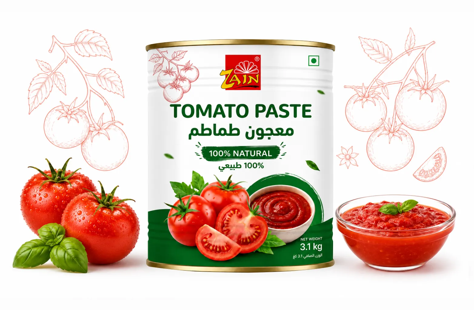 Tomato Paste — Canned Fruits & Vegetables