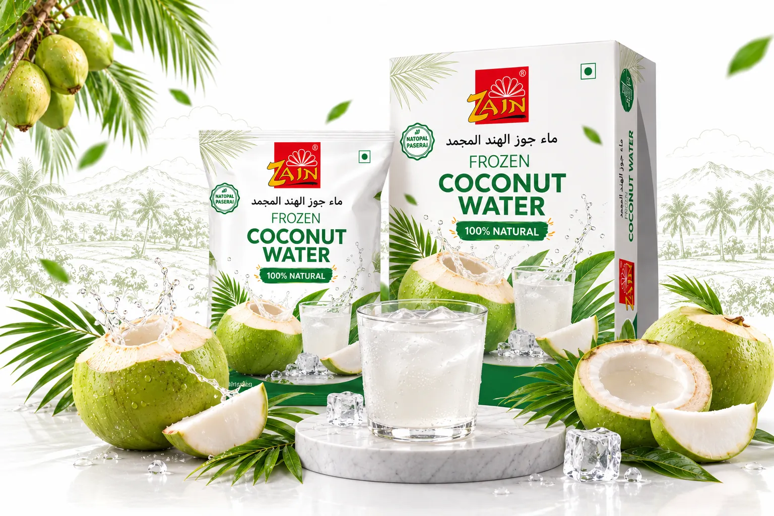 Zain Frozen Coconut Water