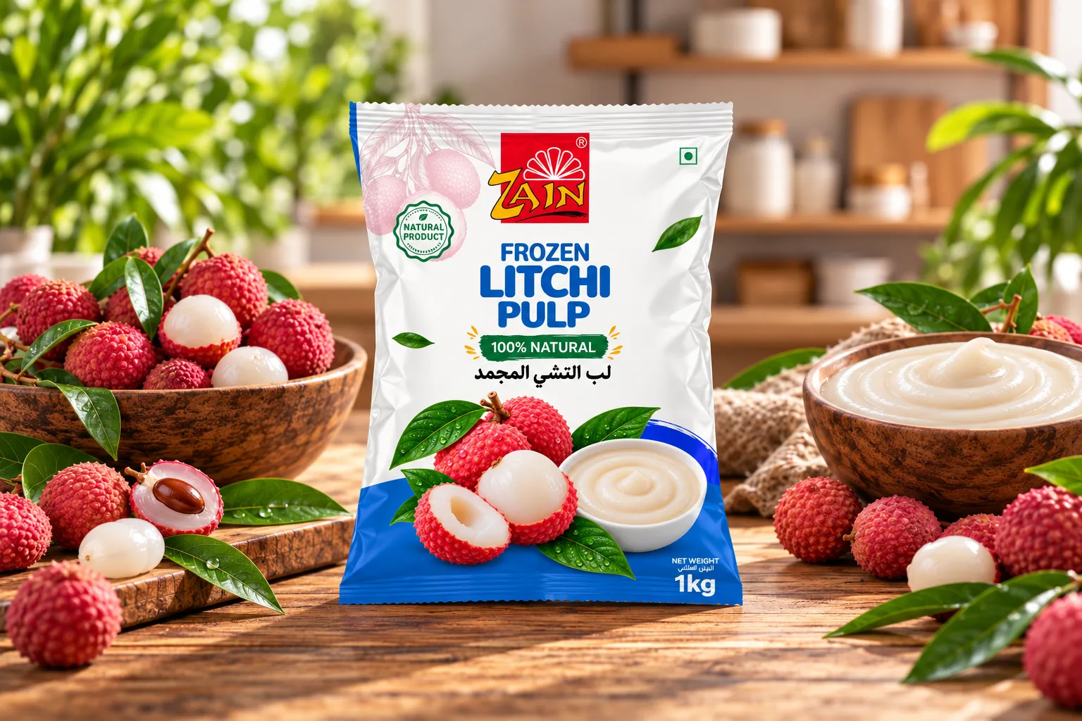 Zain Frozen Litchie Pulp