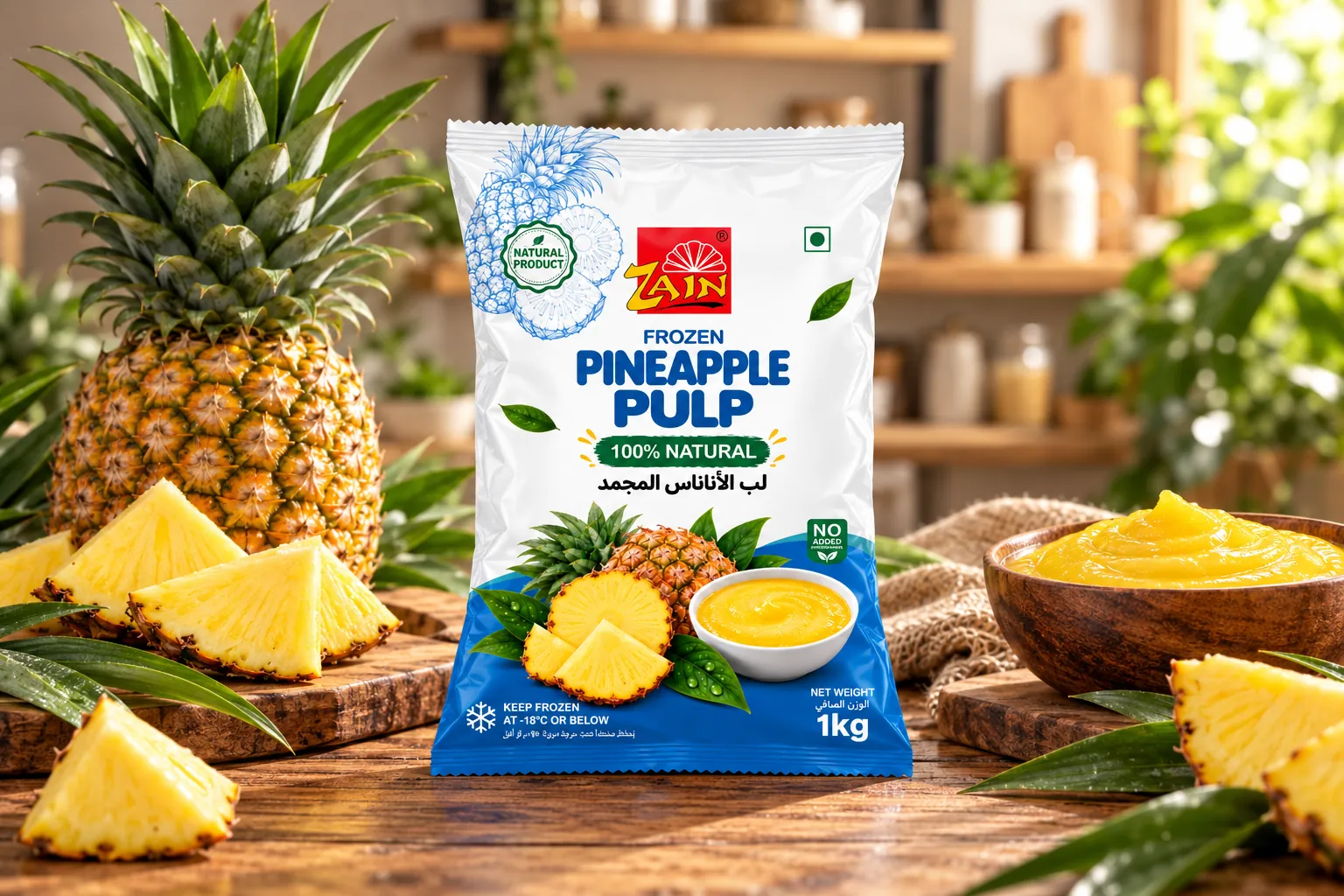 Zain Frozen Pineapple Pulp