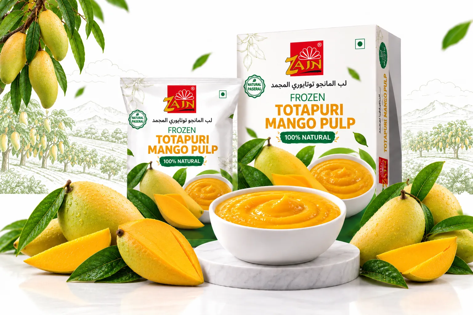 Frozen Mango - Totapuri Puree