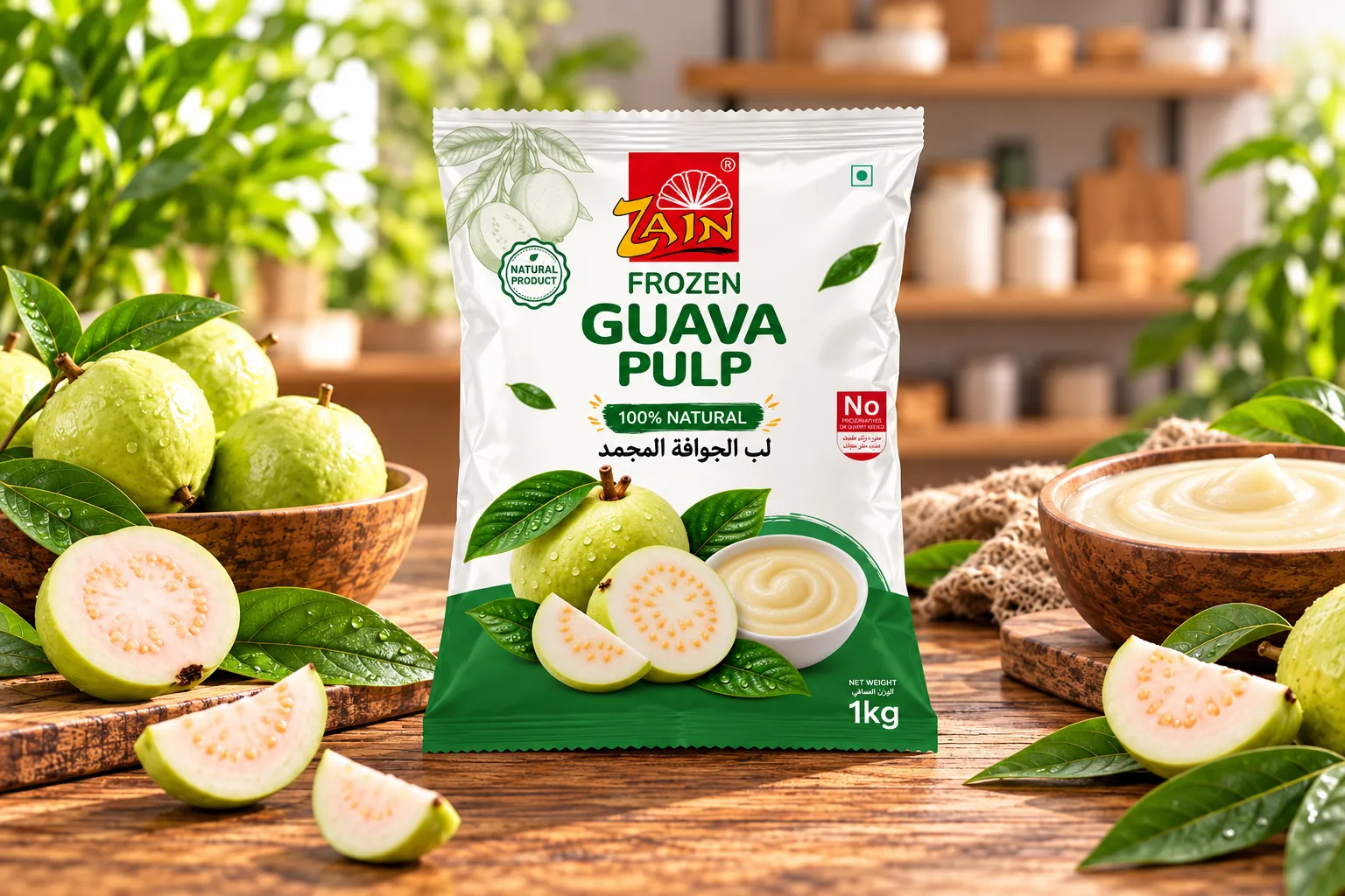 Frozen White Guava Pulp
