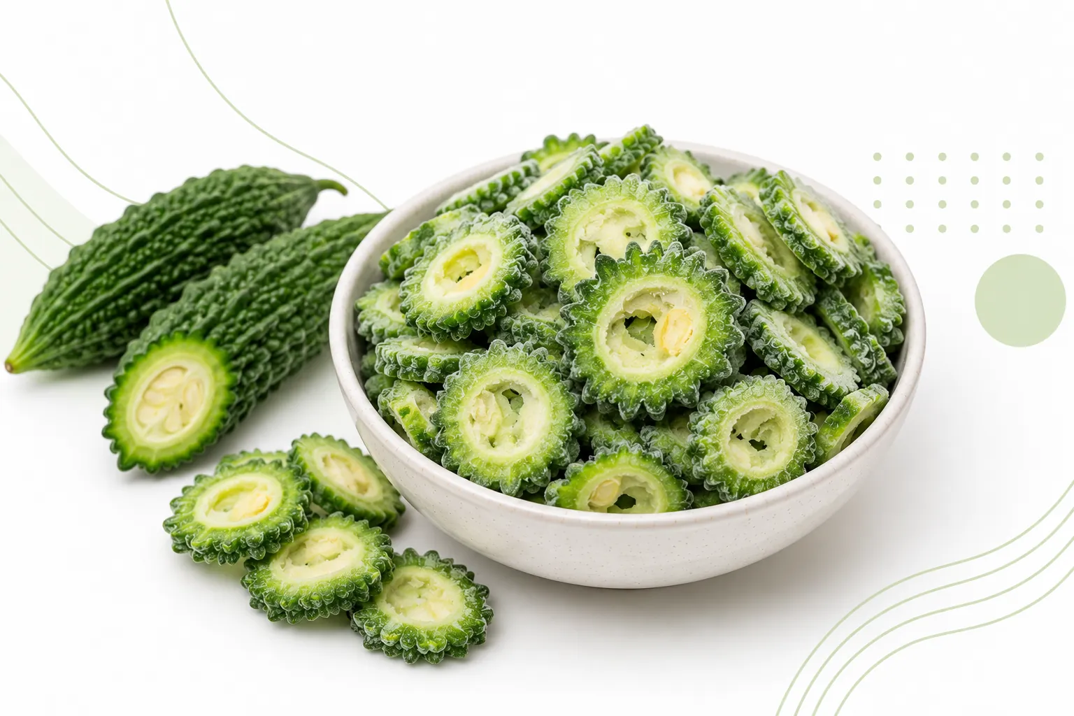 IQF Bitter Gourd (Karela) Slices