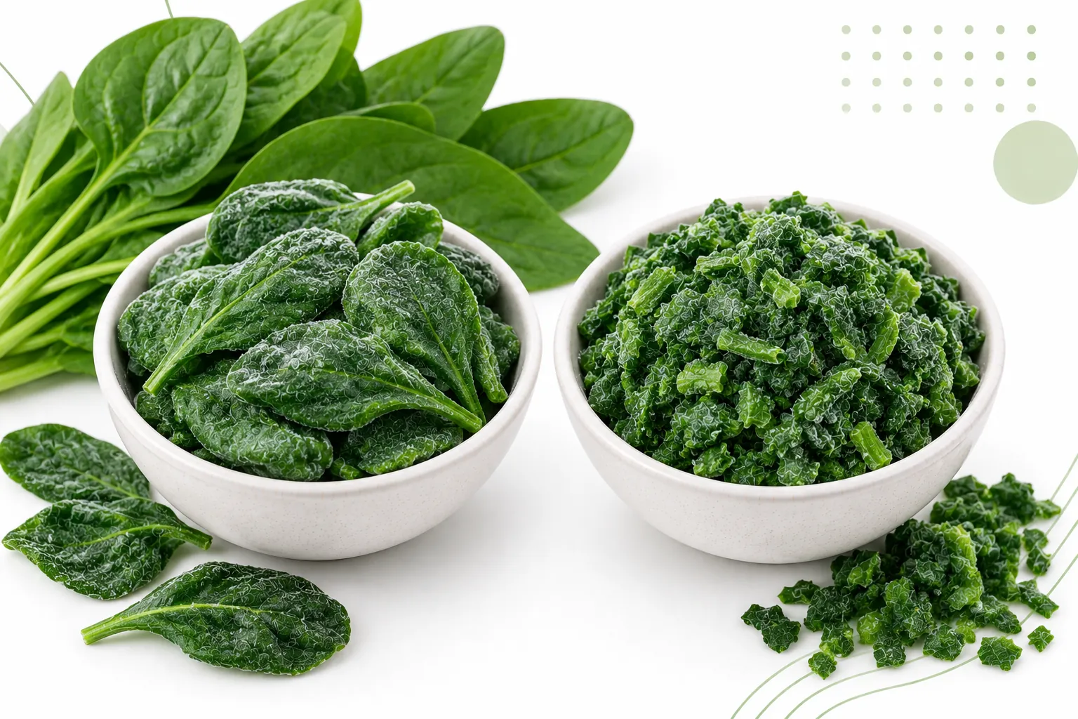 IQF Spinach (Whole Leaf & Chopped) - Bulk Export Packaging & Technical Specifications