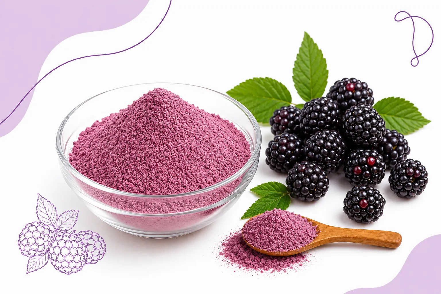 SD Blackberry Powder - Bulk Export Packaging & Technical Specifications